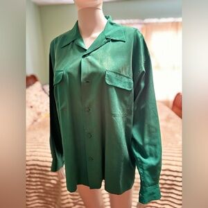 Ann Taylor Deep Green Lightweight Blouse